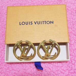 *LIKE NEW* Louis Vuitton Louise Hoop GM Earrings